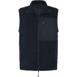 Front Row Unisex Adult Sherpa Recycled Vest / Navy